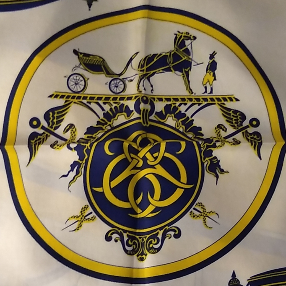 "La Calèche" Hermes silk scarf